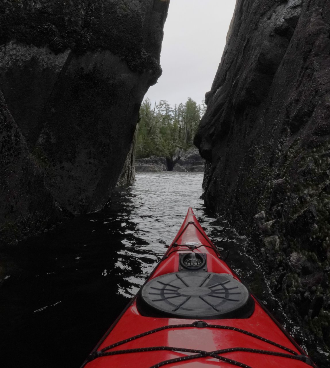 18 Kayaking narrow slot near Halfmoon Bay.JPG